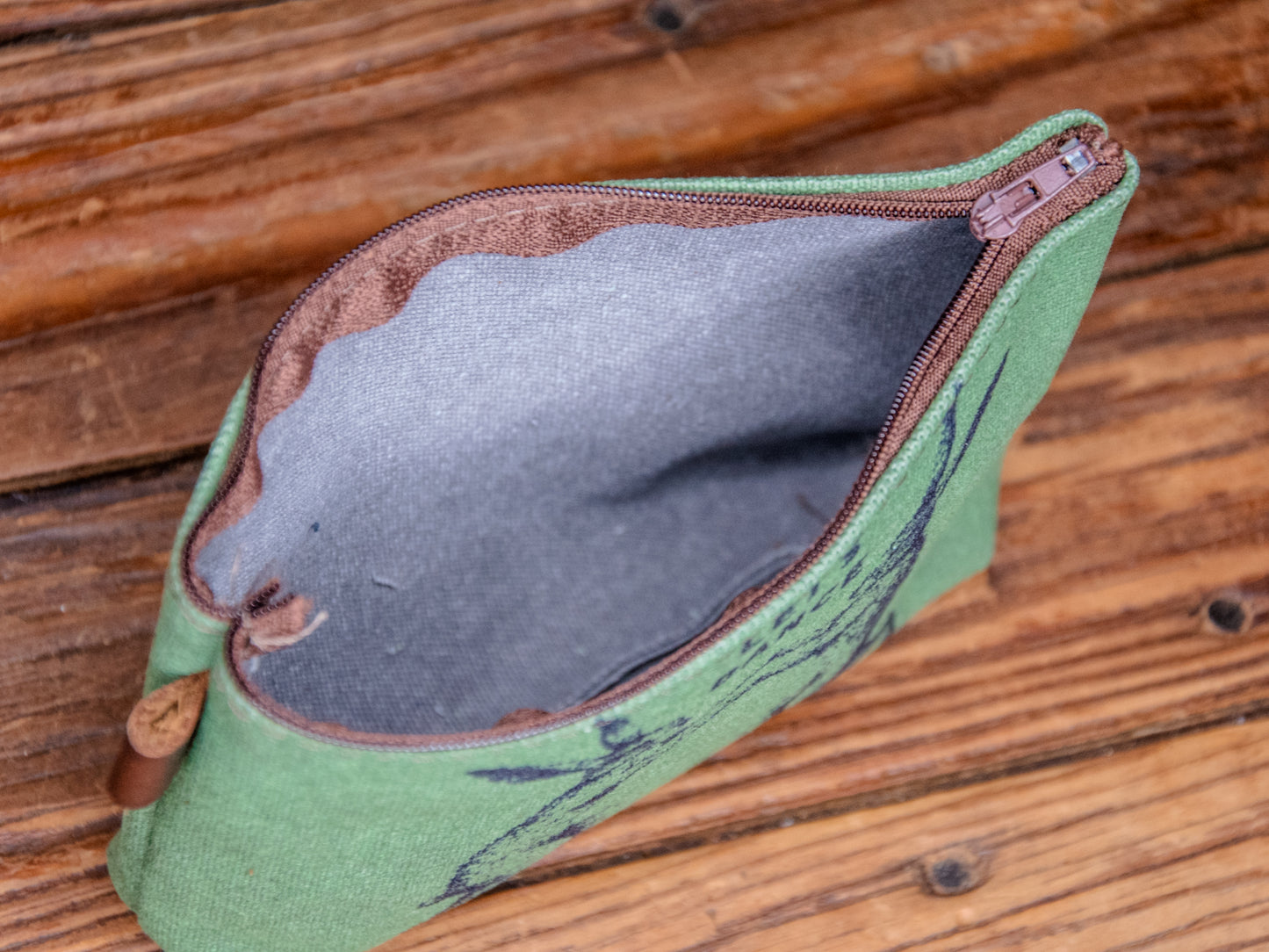 The Canvas Printed Zipper Pouch | Let's Dance