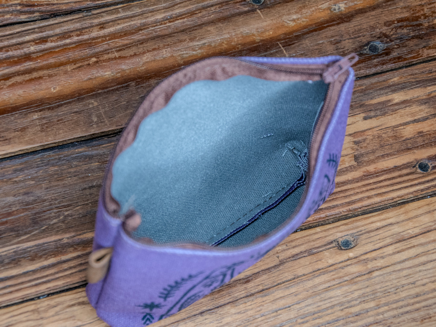 The Canvas Printed Zipper Pouch | Two Birds