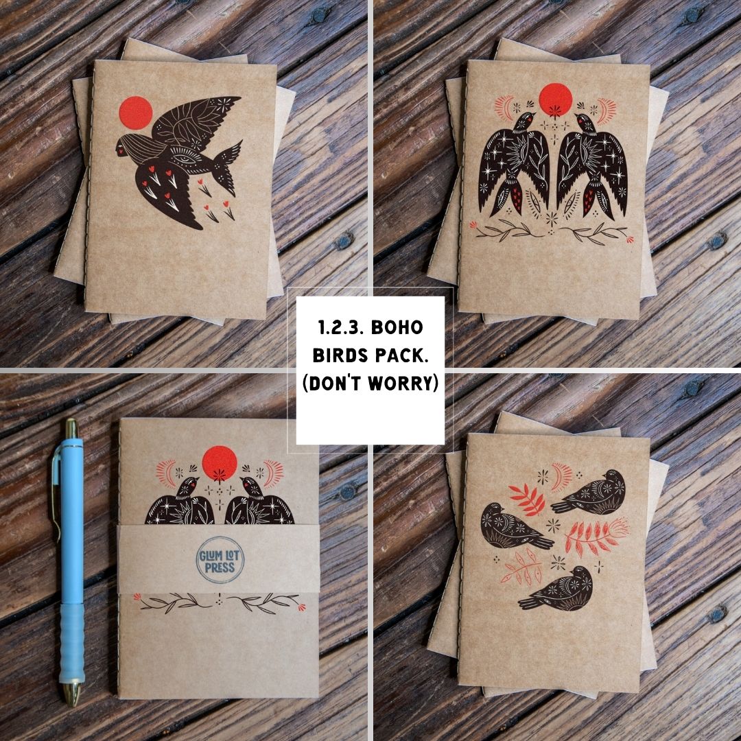 Travel Journal Set | The Boho Birds Pack