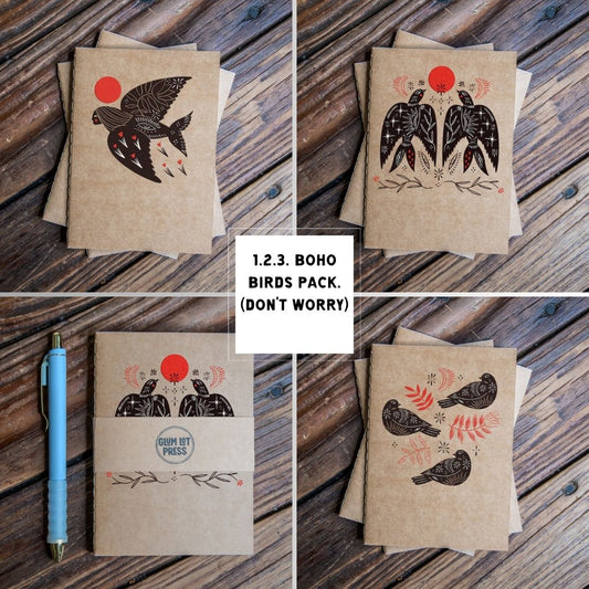 Travel Journal Set | The Boho Birds Pack