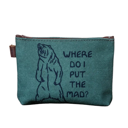 The Canvas Printed Zipper Pouch |  Where do I put the Mad?