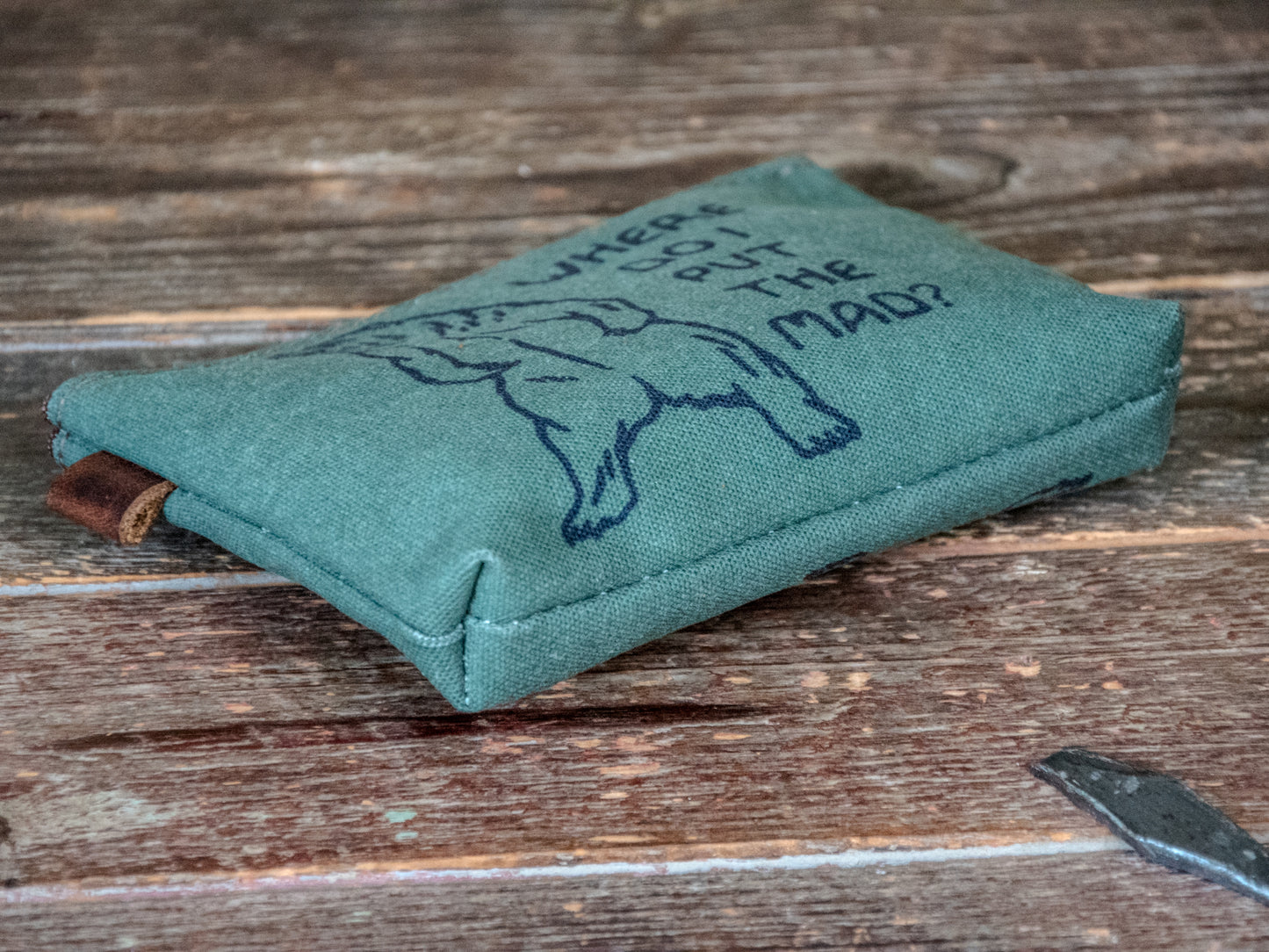 The Canvas Printed Zipper Pouch |  Where do I put the Mad?