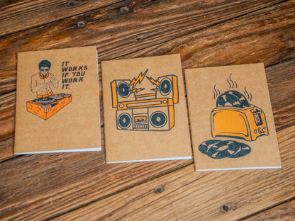 Travel Journal Set | Glum Lot Press | Drop Beats not Bombs Pack
