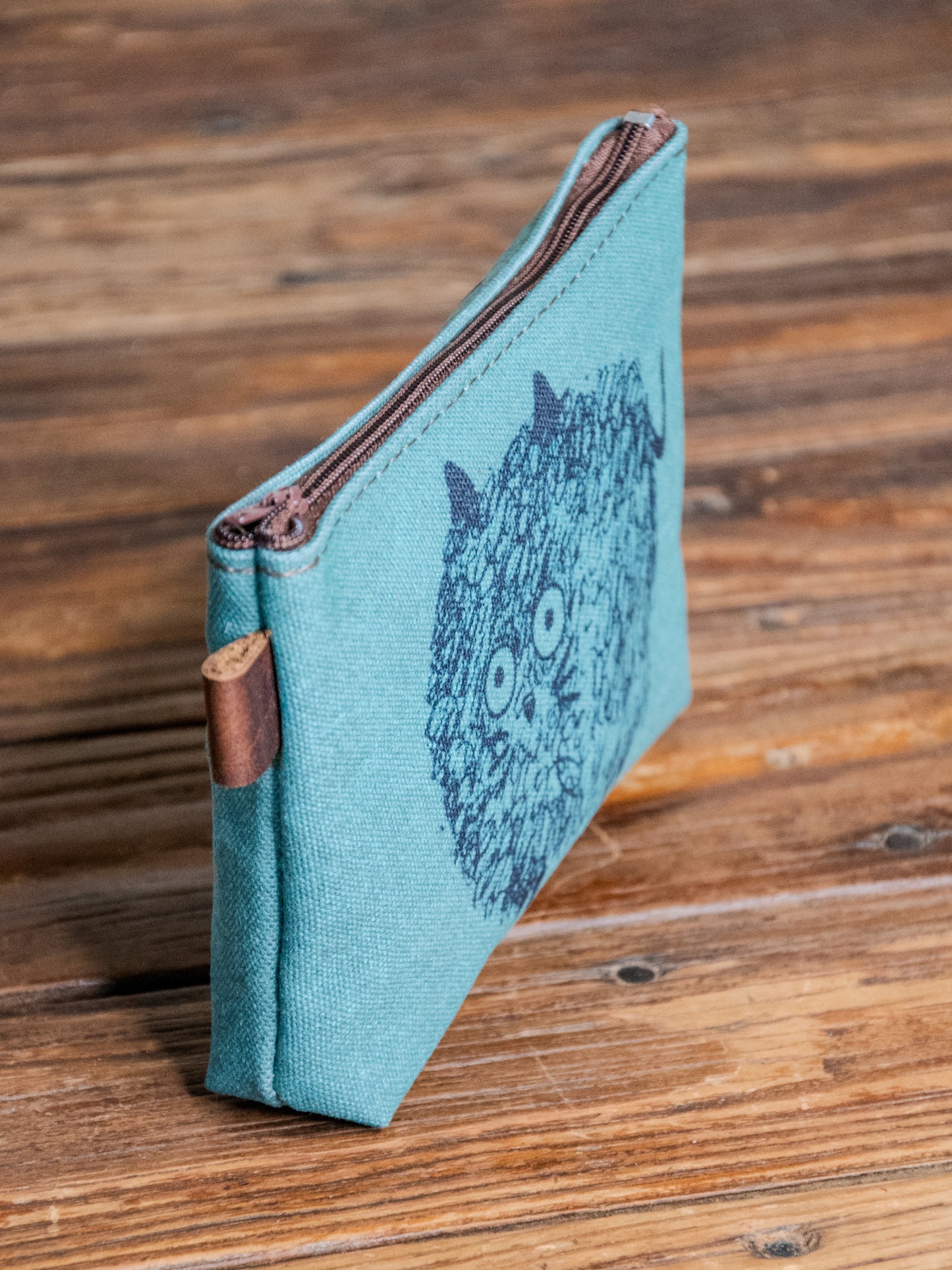 The Canvas Printed Zipper Pouch | The Hairy Cat