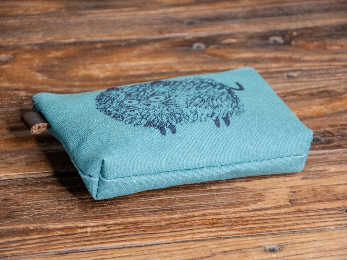 The Canvas Printed Zipper Pouch | The Hairy Cat