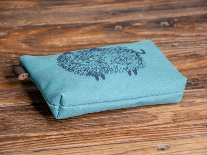 The Canvas Printed Zipper Pouch | The Hairy Cat