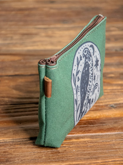 The Canvas Printed Zipper Pouch | The Magic Hawk