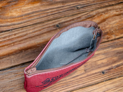 The Canvas Printed Zipper Pouch |  Tiger On Board