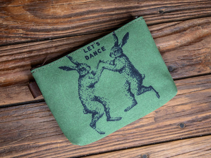 The Canvas Printed Zipper Pouch | Let's Dance