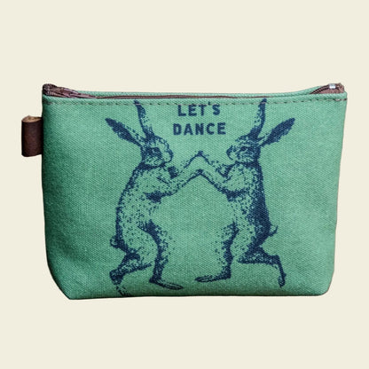 The Canvas Printed Zipper Pouch | Let's Dance