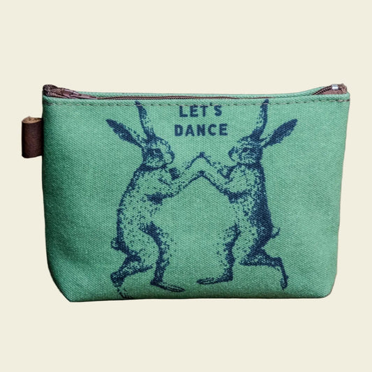 The Canvas Printed Zipper Pouch | Let's Dance