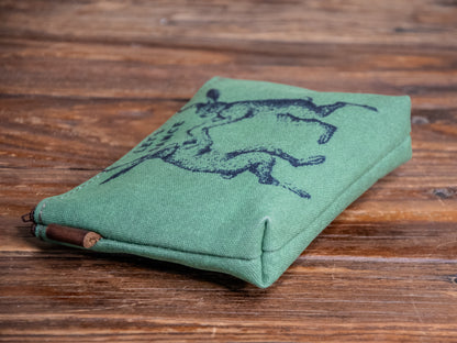 The Canvas Printed Zipper Pouch | Let's Dance