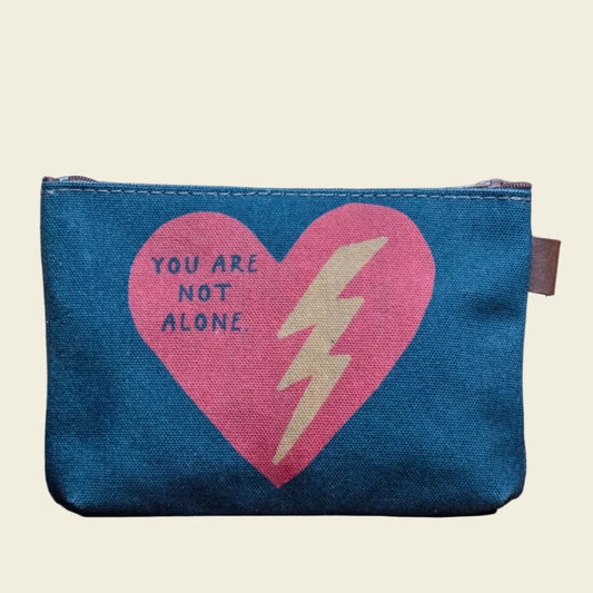 The Canvas Printed Zipper Pouch | You are not alone
