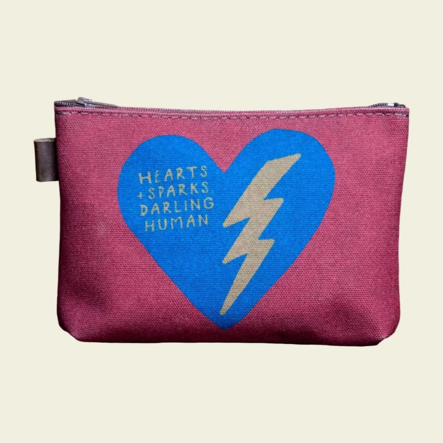The Canvas Printed Zipper Pouch | Hearts + Sparks