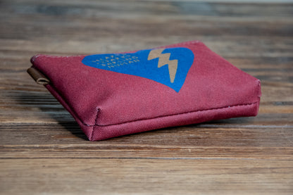 The Canvas Printed Zipper Pouch | Hearts + Sparks