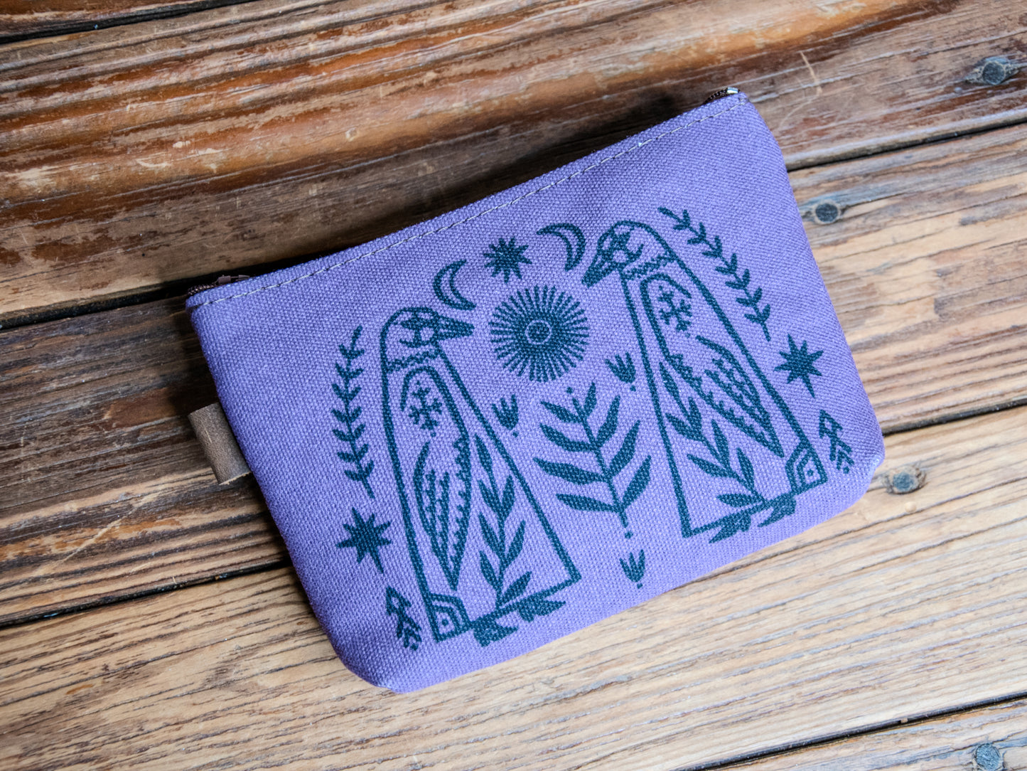 The Canvas Printed Zipper Pouch | Two Birds