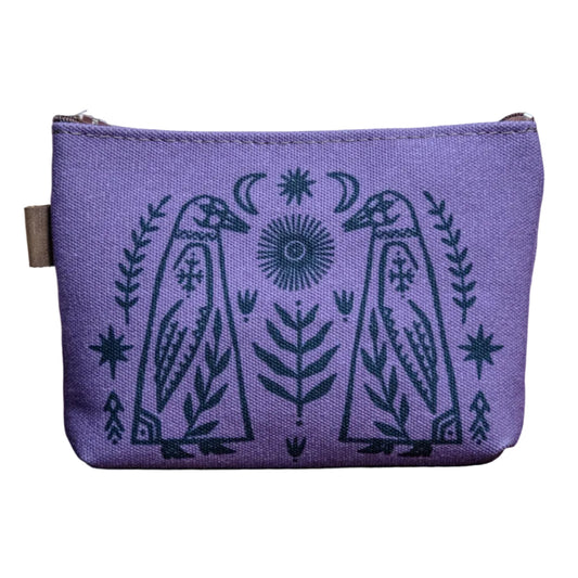 The Canvas Printed Zipper Pouch | Two Birds