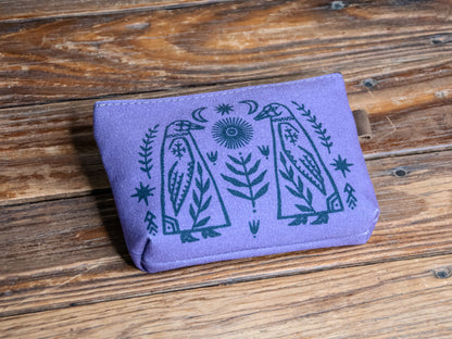 The Canvas Printed Zipper Pouch | Two Birds