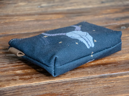The Canvas Printed Zipper Pouch | Longhorn Nights