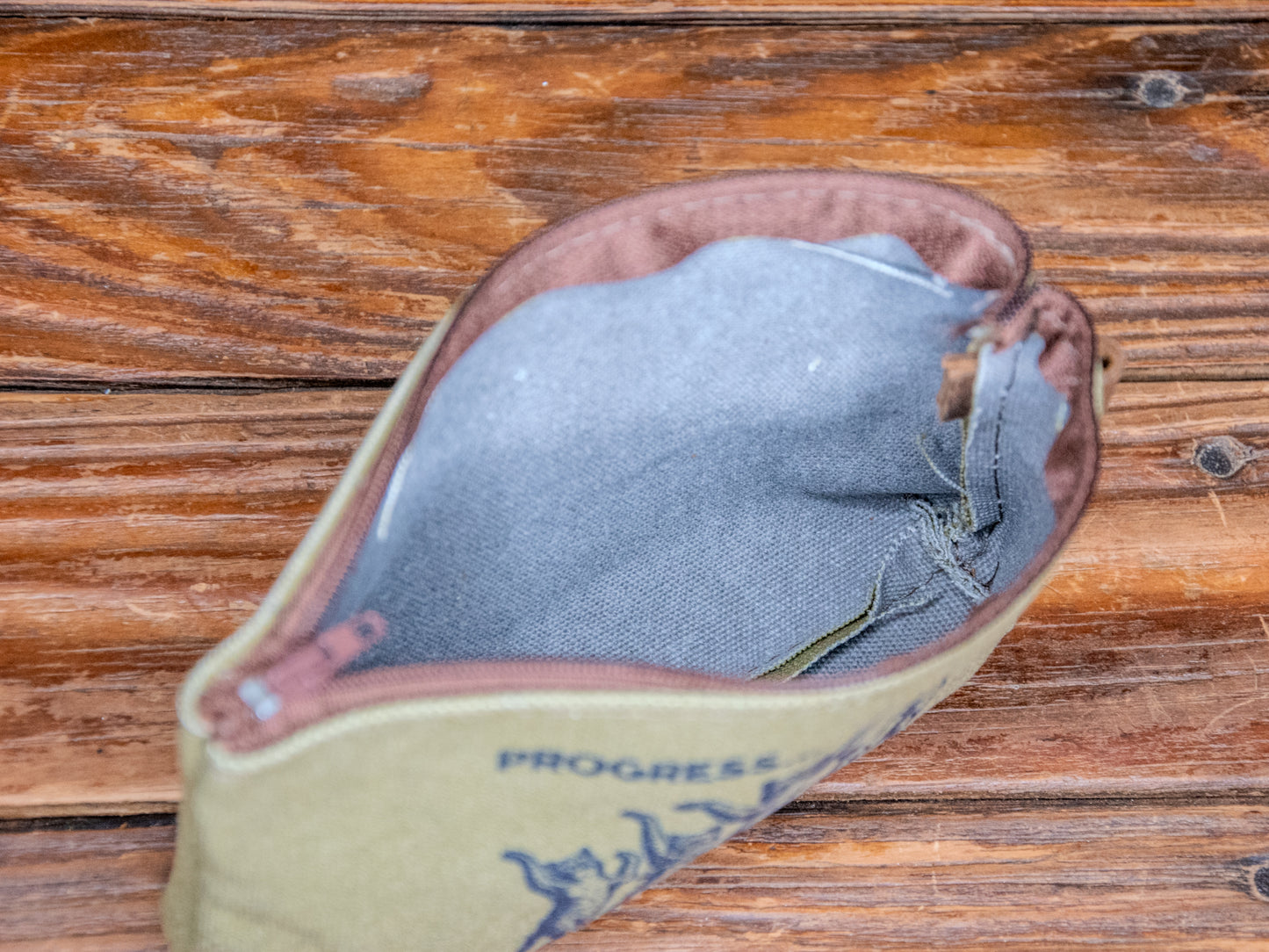 The Canvas Printed Zipper Pouch | Progress Not Perfection
