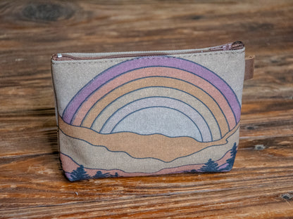 The Canvas Printed Zipper Pouch | Rainbow Rising