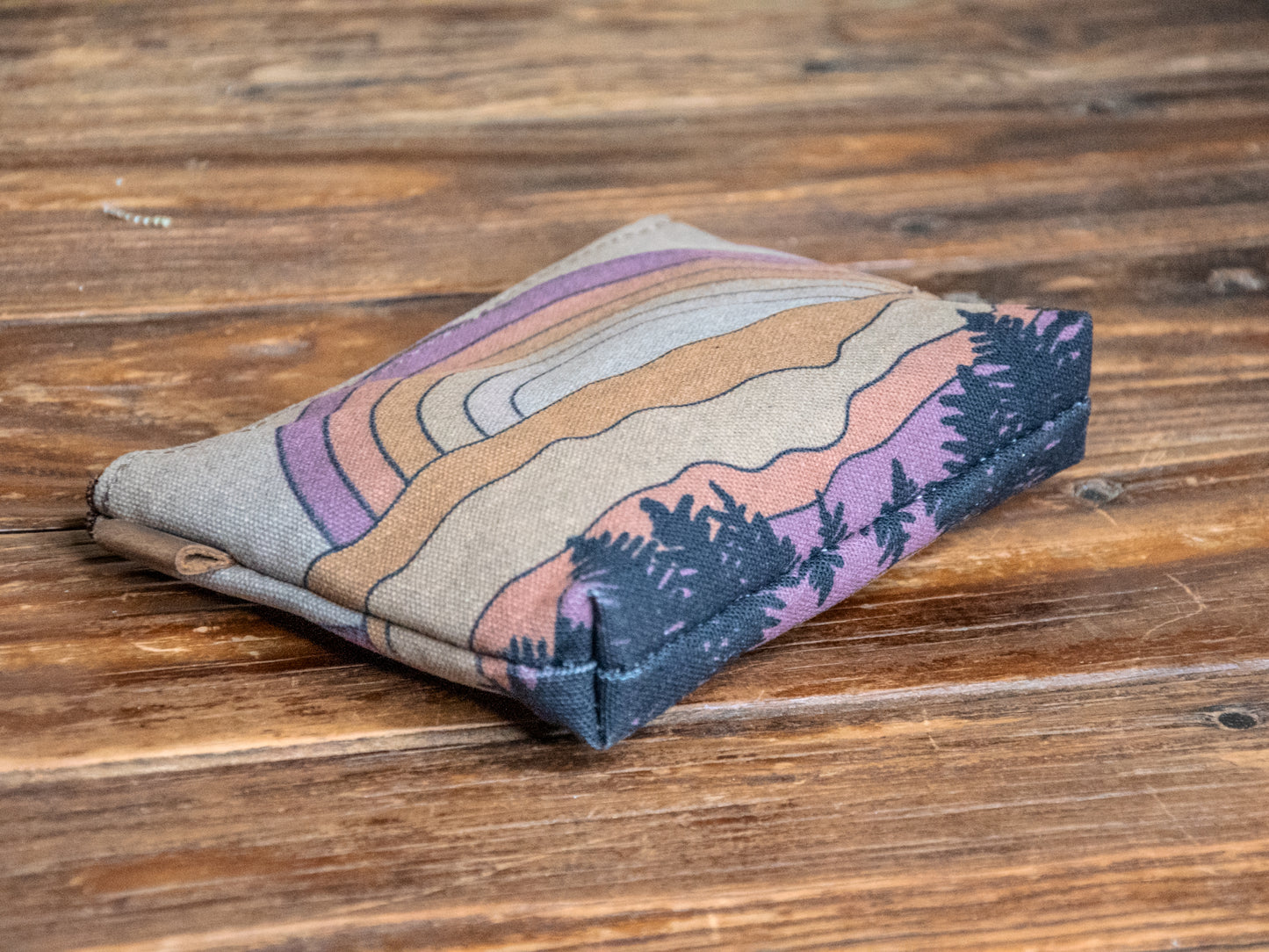 The Canvas Printed Zipper Pouch | Rainbow Rising