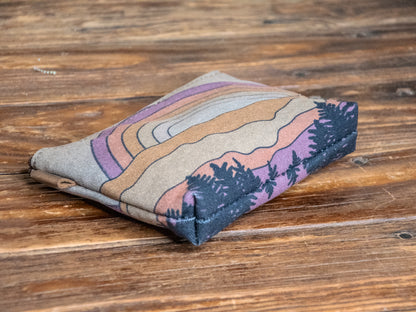 The Canvas Printed Zipper Pouch | Rainbow Rising