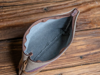 The Canvas Printed Zipper Pouch | Rainbow Rising