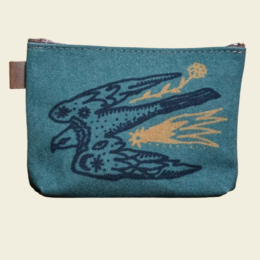 The Canvas Printed Zipper Pouch | This bird has flown