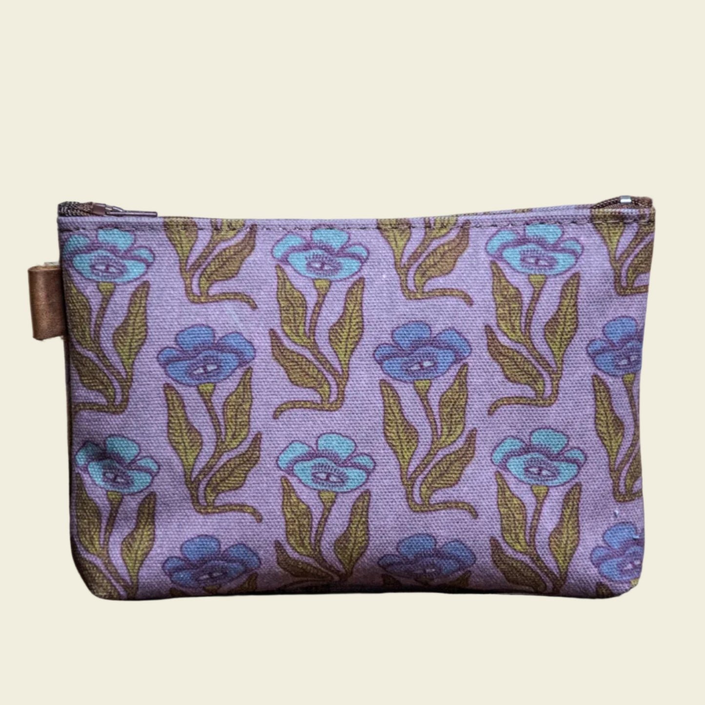 The Canvas Printed Zipper Pouch | Quirky Flower