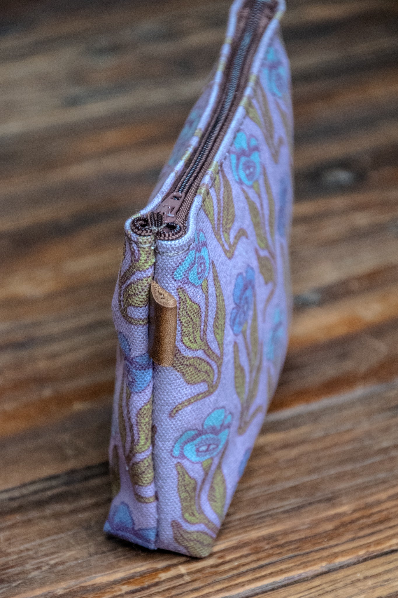 The Canvas Printed Zipper Pouch | Quirky Flower