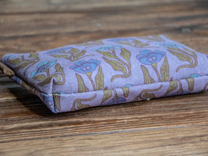 The Canvas Printed Zipper Pouch | Quirky Flower