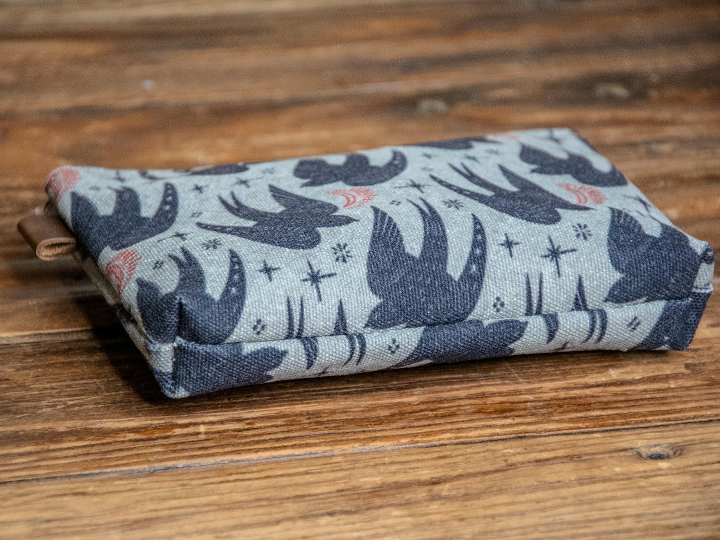 The Canvas Printed Zipper Pouch | Emo Bird