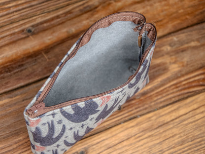 The Canvas Printed Zipper Pouch | Emo Bird