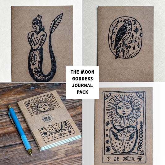 Travel Journal Set |The Moon Goddess Pack