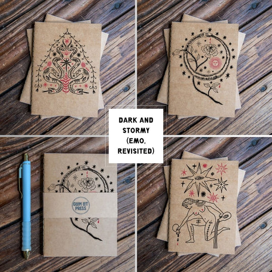 Travel Journal Set |  Dark and Stormy Pack