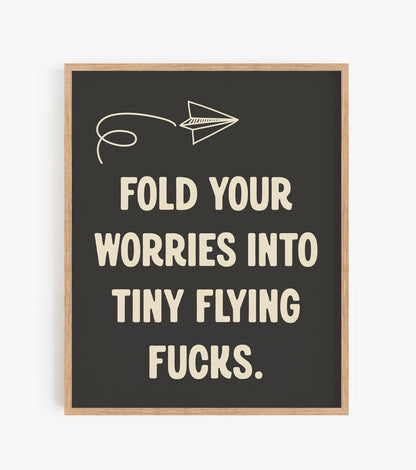 Flying Fucks Wall Art | 8 x 10 | Giclee Fine Art Print