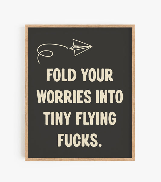 Flying Fucks Wall Art | 8 x 10 | Giclee Fine Art Print