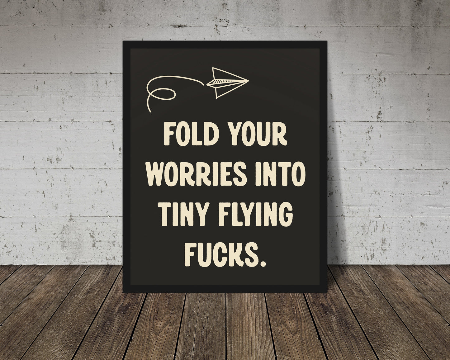 Flying Fucks Wall Art | 8 x 10 | Giclee Fine Art Print