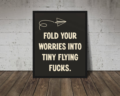 Flying Fucks Wall Art | 8 x 10 | Giclee Fine Art Print