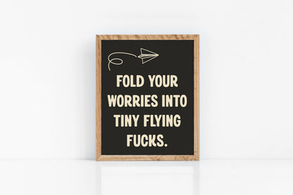 Flying Fucks Wall Art | 8 x 10 | Giclee Fine Art Print