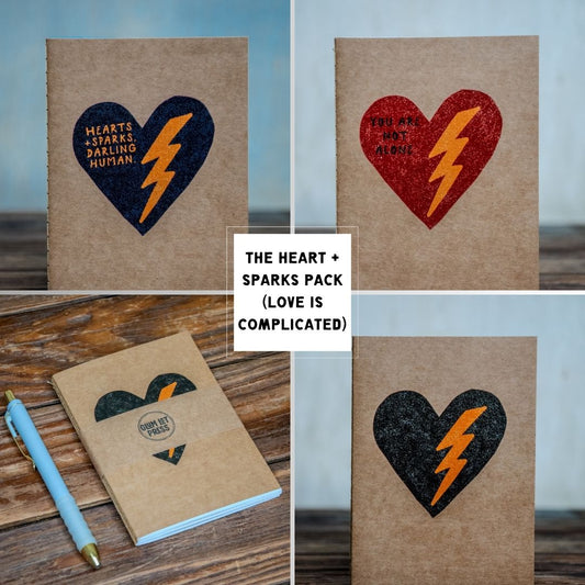 Travel Journal Set | Hearts + Sparks Pack