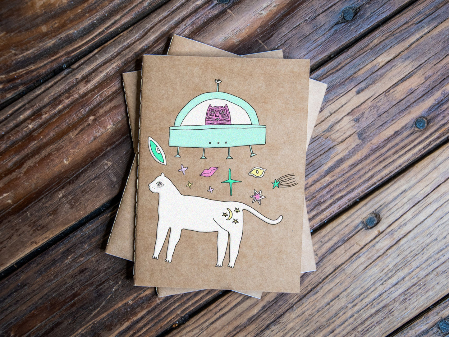 Travel Journal Set | Alien Magic Cats Pack
